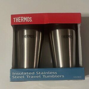Thermos Stainless Steel 14 Oz Insulated Stainless Steel Travel Tumblers 2 pack